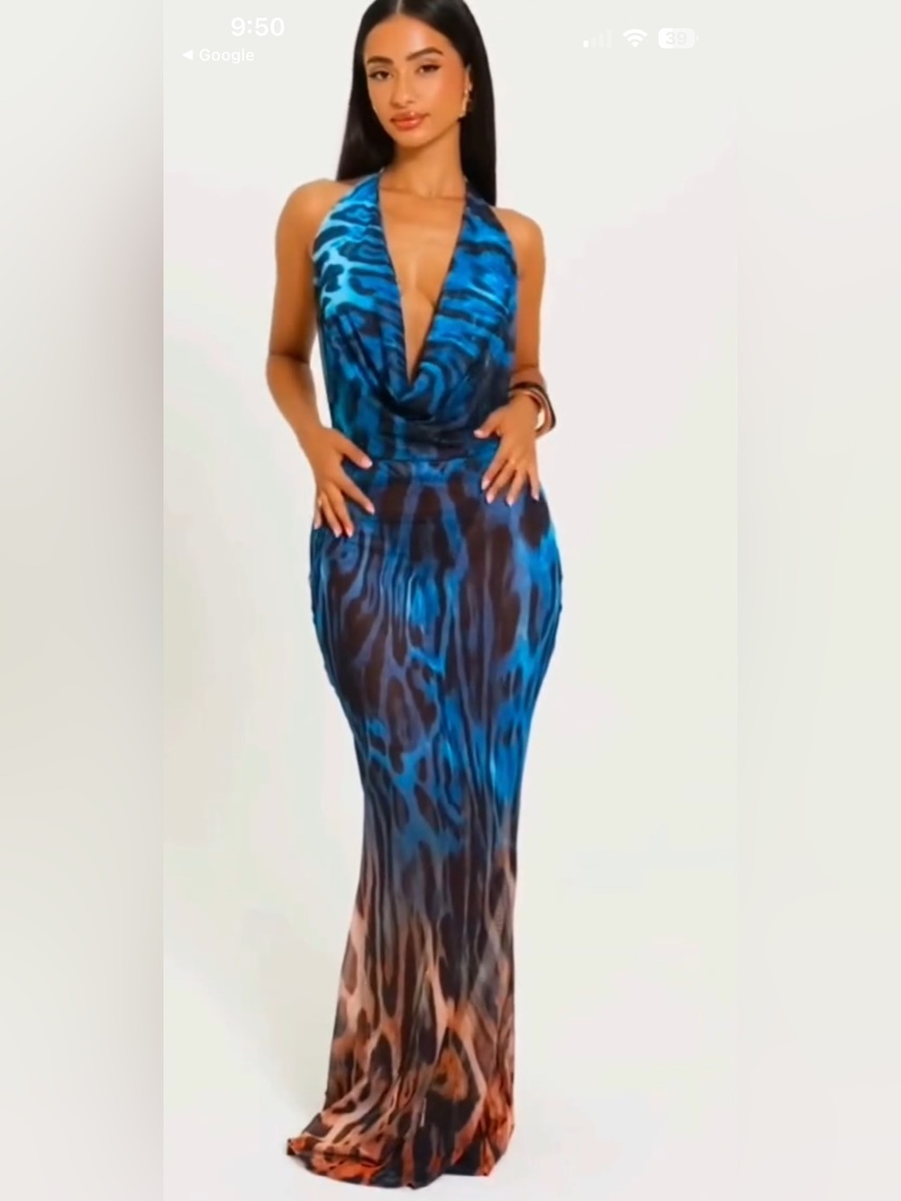 Murci jaguar maxi brown and blue